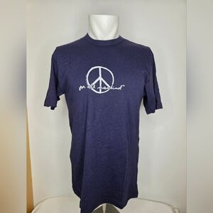 7 For All Mankind Size- S- Ptp18" Navy Graphic Logo T-Shirt